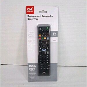 One For All URC 1812 Replacement Remote Control For Sony TV LCD LED OLED Plasma